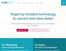 Tablet Screenshot of hgdata.com